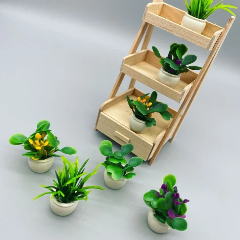 Furniture Potted Miniature Artificial Tiny Bonsai Model Mini Flowerpot Fake Succulent Plant Greenery Ornament Fairy Garden Gnome